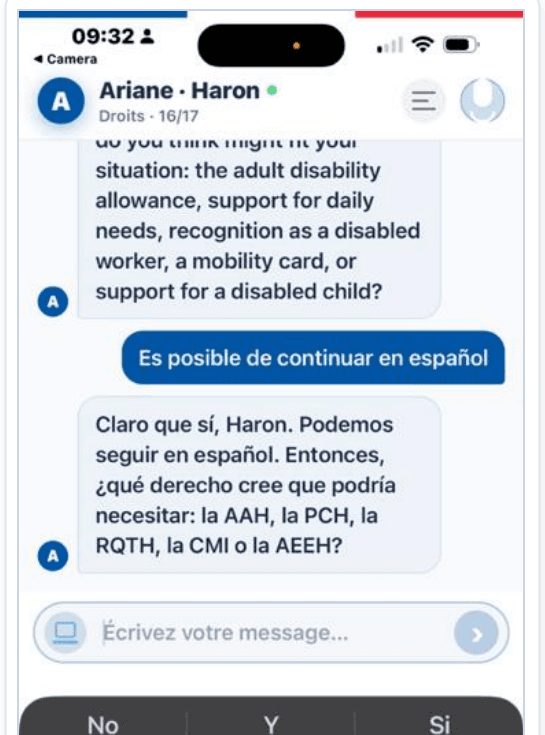 ARIANE — Multilingue : espagnol